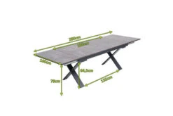 OUTFLEXX Ausziehtisch, Anthrazit Matt, Aluminium/HPL, 180/280x100cm, Schubladenauszug -Kettler Verkaufsgeschäft 21754 5.jpg