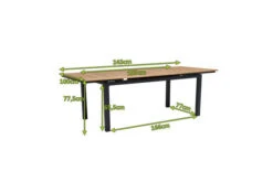 OUTFLEXX Ausziehtisch, Anthrazit Matt, Alu/FSC-Teak, 180/240x100cm, Automatischer Ausziehmechanismus -Kettler Verkaufsgeschäft 21779 05.jpg