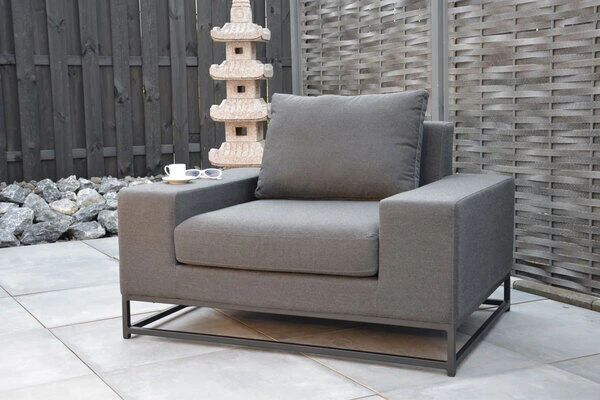 OUTFLEXX June Sessel, Schwarz/sooty, Alu/Sunbrella, 115 X 89 X 72 Cm 2 OUTFLEXX June Sessel, Schwarz/sooty, Alu/Sunbrella, 115 X 89 X 72 Cm – Bild 2