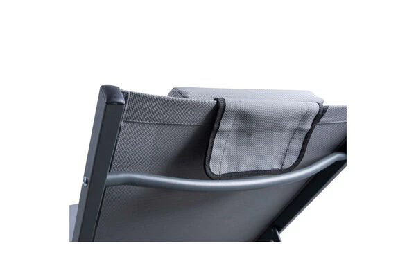 LECO Sonnenliege, Grau, Aluminium/Textilene 2 LECO Sonnenliege, Grau, Aluminium/Textilene – Bild 2