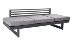 STERN Holly Dining-Bank/Liege, Anthrazit, Aluminium, 216x80x73 Cm, Inkl. Polster Grau Meliert