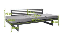 STERN Holly Dining-Bank/Liege, Anthrazit, Aluminium, 216x80x73 Cm, Inkl. Polster Grau Meliert -Kettler Verkaufsgeschäft 21890 5.jpg