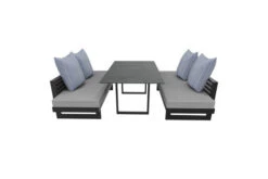 STERN Holly Dining-Bank/Liege, Anthrazit, Aluminium, 216x80x73 Cm, Inkl. Polster Grau Meliert -Kettler Verkaufsgeschäft 21890 6.jpg