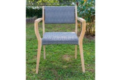 OUTFLEXX Armlehnensessel, Natur/grau, Akazie/Geflecht, 60 X 56 X 83,5 Cm, Stapelbar 13 OUTFLEXX Armlehnensessel, Natur/grau, Akazie/Geflecht, 60 X 56 X 83,5 Cm, Stapelbar -Kettler Verkaufsgeschäft 21918 1.jpg