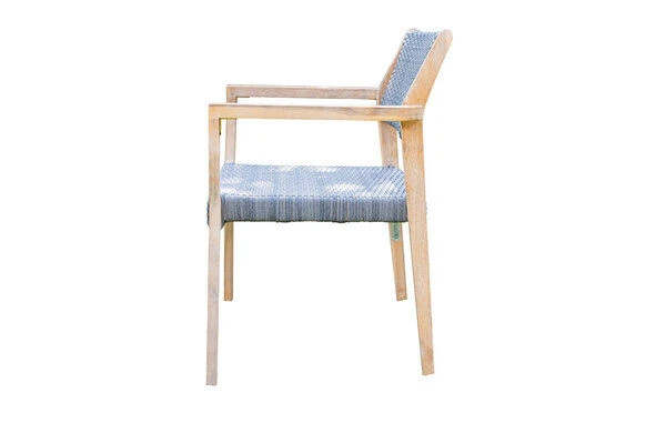 OUTFLEXX Armlehnensessel, Natur/grau, Akazie/Geflecht, 60 X 56 X 83,5 Cm, Stapelbar 8 OUTFLEXX Armlehnensessel, Natur/grau, Akazie/Geflecht, 60 X 56 X 83,5 Cm, Stapelbar – Bild 8