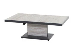 SIENA GARDEN Bellani Lifttisch, Matt Anthrazit/pine Grey, Alu/Keramik, 160x90x50-72 Cm, Stufenlos Verstellbar