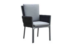 OUTFLEXX Mermaid Sessel, Anthrazit, Aluminium/XL Rope, 57x63x89 Cm, Inkl. Polster