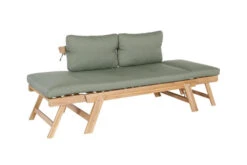 OUTFLEXX Lounge/Liege, FSC Akazie, Teakoptik, 192x70x60cm, Inkl. Polster, Grün -Kettler Verkaufsgeschäft 22356 6.jpg