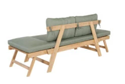 OUTFLEXX Lounge/Liege, FSC Akazie, Teakoptik, 192x70x60cm, Inkl. Polster, Grün -Kettler Verkaufsgeschäft 22356 9.jpg