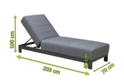 OUTFLEXX Liege, Anthrazit/flanelle, Alu/Sunbrella, 203x70x40/100, Höhenverstellbare Rückenlehne -Kettler Verkaufsgeschäft 22410 5.jpg