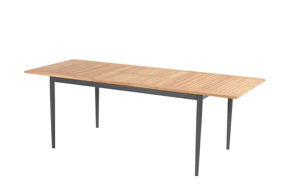HARTMAN Silencio Ausziehtisch, Xerix/natur, Alu/Teak, 160/220x90cm, Butterfly-Auszug, FSC Teak 1 HARTMAN Silencio Ausziehtisch, Xerix/natur, Alu/Teak, 160/220x90cm, Butterfly-Auszug, FSC Teak