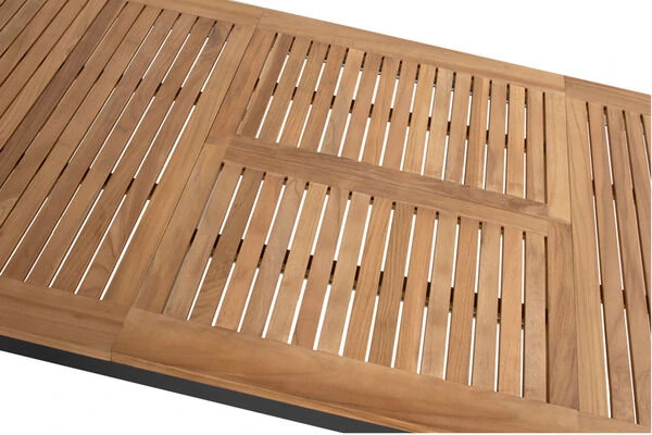 HARTMAN Silencio Ausziehtisch, Xerix/natur, Alu/Teak, 160/220x90cm, Butterfly-Auszug, FSC Teak 4 HARTMAN Silencio Ausziehtisch, Xerix/natur, Alu/Teak, 160/220x90cm, Butterfly-Auszug, FSC Teak – Bild 4