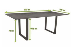 STERN Esstisch, Anthrazit, Aluminium, 200x100 Cm, Mit Tischplatte Silverstar 2.0 Dekor Zement -Kettler Verkaufsgeschäft 23408 4.jpg