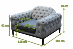 OUTFLEXX Premium Abdeckhaube Für Sessel, Schwarz, Z.B. 21870, 120 X 107 X 75 Cm, Wasserbeständig, Integriertes Zugband -Kettler Verkaufsgeschäft 23415 5.jpg