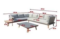 OUTFLEXX Premium Abdeckhaube Für Ecklounge, Schwarz, Polyester, 250 X 285 X 60 Cm, Wasserbeständig, Integriertes Zugband -Kettler Verkaufsgeschäft 23424 5.jpg