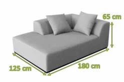 OUTFLEXX Premium Abdeckhaube Für Lounge , Schwarz, Z.B. 21826 / 21827, 185 X 130 X 60 Cm, Wasserbeständig, Integriertes Zugband -Kettler Verkaufsgeschäft 23434 5.jpg