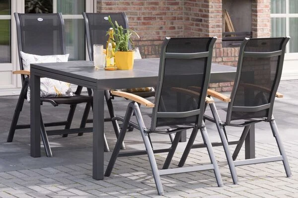 HARTMAN Ausziehtisch Tipperary Xerix/stone Grey, Aluminium/HPL, 160/260x93cm 2 HARTMAN Ausziehtisch Tipperary Xerix/stone Grey, Aluminium/HPL, 160/260x93cm – Bild 2