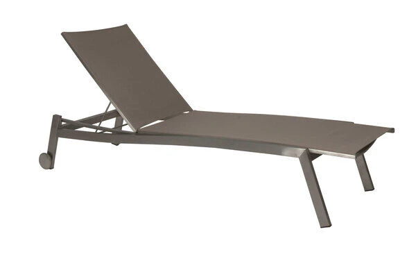 STERN Allround Rollenliege, Silber/taupe, Edelstahl/Textil, 200x71x38 Cm, Verstellbare Rückenlehne 2 STERN Allround Rollenliege, Silber/taupe, Edelstahl/Textil, 200x71x38 Cm, Verstellbare Rückenlehne – Bild 2