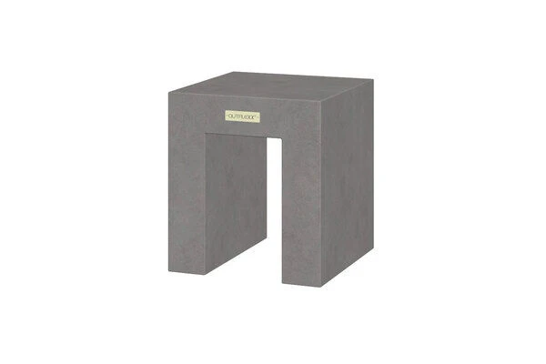 OUTFLEXXHocker, Grau, Faserzement, 40 X 40 X 46 Cm, Glatte Oberfläche, Würfeldesign 1 OUTFLEXXHocker, Grau, Faserzement, 40 X 40 X 46 Cm, Glatte Oberfläche, Würfeldesign