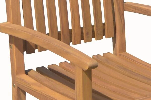 OUTFLEXX Gartenstuhl, Natur, FSC-Akazienholz, 59 X 62 X 92,5 Cm, Mit Armlehnen 2 OUTFLEXX Gartenstuhl, Natur, FSC-Akazienholz, 59 X 62 X 92,5 Cm, Mit Armlehnen – Bild 2