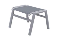 OUTFLEXX Hocker, Silber/grau, Alu/Textilene, 49x55x37cm