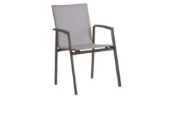 Neu eingetroffen 17 STERN New Top Stapelsessel, Anthrazit/silber, Aluminium/Textil, 65x57x89 Cm, Pulverbeschichtet, Stapelbar