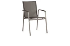 STERN New Top Stapelsessel, Graphit/silbergrau, Aluminium/Textil, 65x57x89 Cm, Pulverbeschichtet, Stapelbar
