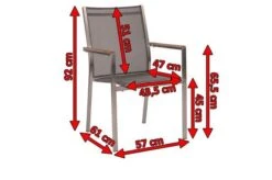 STERN Cardiff Sessel, Silbergrau, Edelstahl/Textil, 57 X 61 X 92 Cm, Stapelbar, FSC-Teak Armlehnen -Kettler Verkaufsgeschäft 3 10245 4.jpg