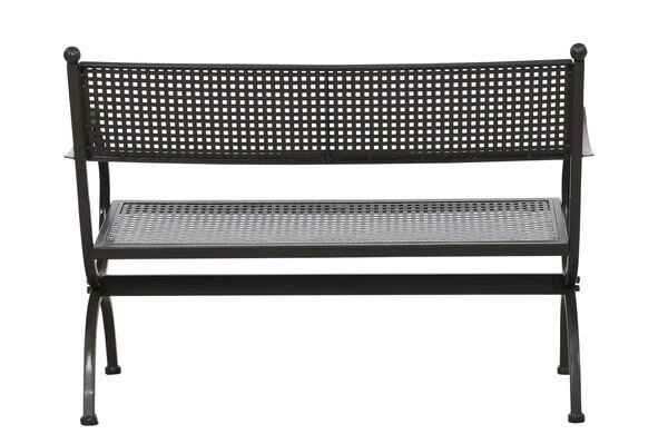 MBM Bank Romeo, Marone, Schmiedeeisen Verzinkt, Pulverbeschichtet, 2-Sitzer, 122x90x62 Cm 3 MBM Bank Romeo, Marone, Schmiedeeisen Verzinkt, Pulverbeschichtet, 2-Sitzer, 122x90x62 Cm – Bild 3