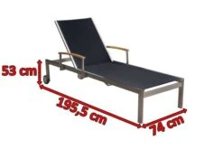 OUTFLEXX Rollliege, Schwarz, Edelstahl/Textilene, Mit Gasfeder, 195,5x74x35cm -Kettler Verkaufsgeschäft 3 13503.jpg