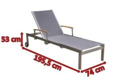 OUTFLEXX Rollliege, Taupe, Edelstahl/Textilene, Mit Gasfeder, 195,5x74x35cm -Kettler Verkaufsgeschäft 3 13505.jpg