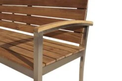 OUTFLEXX Gartenbank, FSC-Teakholz/Edelstahl, 3-Sitzer, 160x55x80cm -Kettler Verkaufsgeschäft 3 13536.jpg