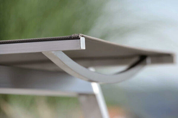 STERN Allround Rollenliege, Silber/taupe, Edelstahl/Textil, 200x71x38 Cm, Verstellbare Rückenlehne 3 STERN Allround Rollenliege, Silber/taupe, Edelstahl/Textil, 200x71x38 Cm, Verstellbare Rückenlehne – Bild 3