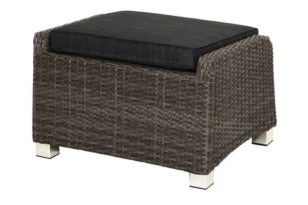 Ploß Rocking Hocker, Grau/braun-meliert, Polyrattan, 71x45x56 Cm, Zu Loungesessel, Inkl. Polster 3 Ploß Rocking Hocker, Grau/braun-meliert, Polyrattan, 71x45x56 Cm, Zu Loungesessel, Inkl. Polster – Bild 3