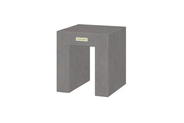 OUTFLEXXHocker, Grau, Faserzement, 40 X 40 X 46 Cm, Glatte Oberfläche, Würfeldesign 3 OUTFLEXXHocker, Grau, Faserzement, 40 X 40 X 46 Cm, Glatte Oberfläche, Würfeldesign – Bild 3