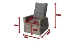 OUTFLEXX Dining Sessel, Grau, Polyrattan, 74 X 83 X 110 Cm, Rückenlehne Stufenlos Verstellbar 12 OUTFLEXX Dining Sessel, Grau, Polyrattan, 74 X 83 X 110 Cm, Rückenlehne Stufenlos Verstellbar -Kettler Verkaufsgeschäft 3 18911.jpg