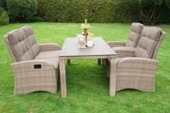 Ploß Rabida Comfort Dining Tisch, Champagner-meliert, Polyrattan, 180x110 Cm, Glasplatte In Steinoptik -Kettler Verkaufsgeschäft 3 20168.jpg