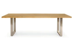 OUTFLEXX Esstisch, Natur, Edelstahl & Recycled FSC-Teak, 240 X 100 Cm, Baumkante 7 OUTFLEXX Esstisch, Natur, Edelstahl & Recycled FSC-Teak, 240 X 100 Cm, Baumkante -Kettler Verkaufsgeschäft 3 20357.jpg