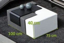 OUTFLEXX Jigsaw Loungetisch, Natte White/sooty, Alu/Sunbrella, 150 X 100 X 42 Cm, Individuell Aufstellbar, Verschiedene Stellmöglichkeiten 5 OUTFLEXX Jigsaw Loungetisch, Natte White/sooty, Alu/Sunbrella, 150 X 100 X 42 Cm, Individuell Aufstellbar, Verschiedene Stellmöglichkeiten -Kettler Verkaufsgeschäft 3 20807.jpg