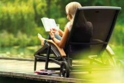 HARTMAN Da Vinci Gartenliege, Xerix/anthrazit, Alu/Textilene, 170 X 82 X 30 Cm, Mit FSC-Teak-Armlehnen -Kettler Verkaufsgeschäft 4 11664 1.jpg