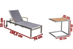 OUTFLEXX Sonnenliegen-Set, Taupe, Edelstahl/FSC-Teak, 195,5x74x35cm, Mit Armlehnen, Inkl. Beistelltisch 45x45cm 12 OUTFLEXX Sonnenliegen-Set, Taupe, Edelstahl/FSC-Teak, 195,5x74x35cm, Mit Armlehnen, Inkl. Beistelltisch 45x45cm -Kettler Verkaufsgeschäft 4 16547.jpg