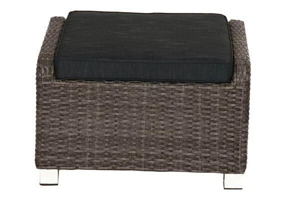Ploß Rocking Hocker, Grau/braun-meliert, Polyrattan, 71x45x56 Cm, Zu Loungesessel, Inkl. Polster 4 Ploß Rocking Hocker, Grau/braun-meliert, Polyrattan, 71x45x56 Cm, Zu Loungesessel, Inkl. Polster – Bild 4