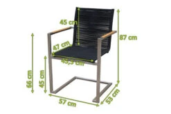OUTFLEXX Freischwinger, Silber/schwarz, Edelstahl/Rope, FSC-Teakholz Armlehnen, 53 X 57 X 87 Cm 7 OUTFLEXX Freischwinger, Silber/schwarz, Edelstahl/Rope, FSC-Teakholz Armlehnen, 53 X 57 X 87 Cm -Kettler Verkaufsgeschäft 4 18286.jpg