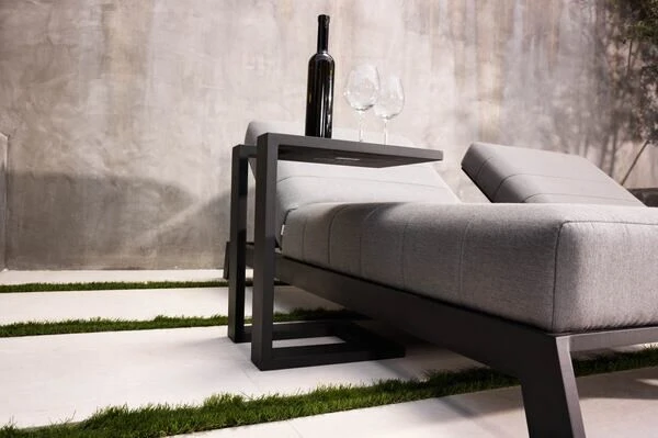 OUTFLEXX Beistelltisch, Weiß, Aluminium, 48 X 32 X 53 Cm, U-Form 4 OUTFLEXX Beistelltisch, Weiß, Aluminium, 48 X 32 X 53 Cm, U-Form – Bild 4