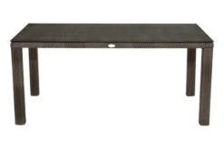 Ploß Rocking Dining Tisch, Grau/braun-meliert, Polyrattan, 170 X 90 Cm, Glasplatte In Steinoptik -Kettler Verkaufsgeschäft 4 20157.jpg