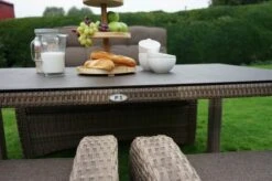 Ploß Rabida Comfort Dining Tisch, Champagner-meliert, Polyrattan, 180x110 Cm, Glasplatte In Steinoptik -Kettler Verkaufsgeschäft 4 20168.jpg