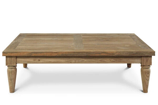 OUTFLEXX Loungetisch, Natur, Recycled FSC®-Teak, 120x80x31cm, Aufwendig Gestaltete Tischbeine 4 OUTFLEXX Loungetisch, Natur, Recycled FSC®-Teak, 120x80x31cm, Aufwendig Gestaltete Tischbeine – Bild 4