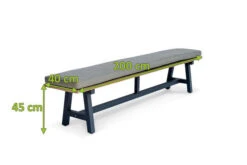 OUTFLEXX Belanda Bank, Dark Grey/natur, Alu/recycled FSC®-Teak, 200x40x45cm, Rustikal Gebürstet, A-Gestell -Kettler Verkaufsgeschäft 4 20322.jpg