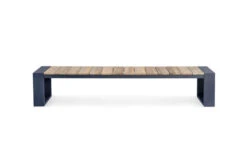 OUTFLEXX Kona Bank, Dark Grey/natur, Alu/recycled FSC®-Teak, 240x40x45cm, Rustikal Gebürstet, U-Gestell -Kettler Verkaufsgeschäft 4 20327.jpg