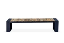 OUTFLEXX Kona Bank, Dark Grey/natur, Alu/recycled FSC®-Teak, 200x40x45cm, Rustikal Gebürstet, U-Gestell -Kettler Verkaufsgeschäft 4 20329.jpg